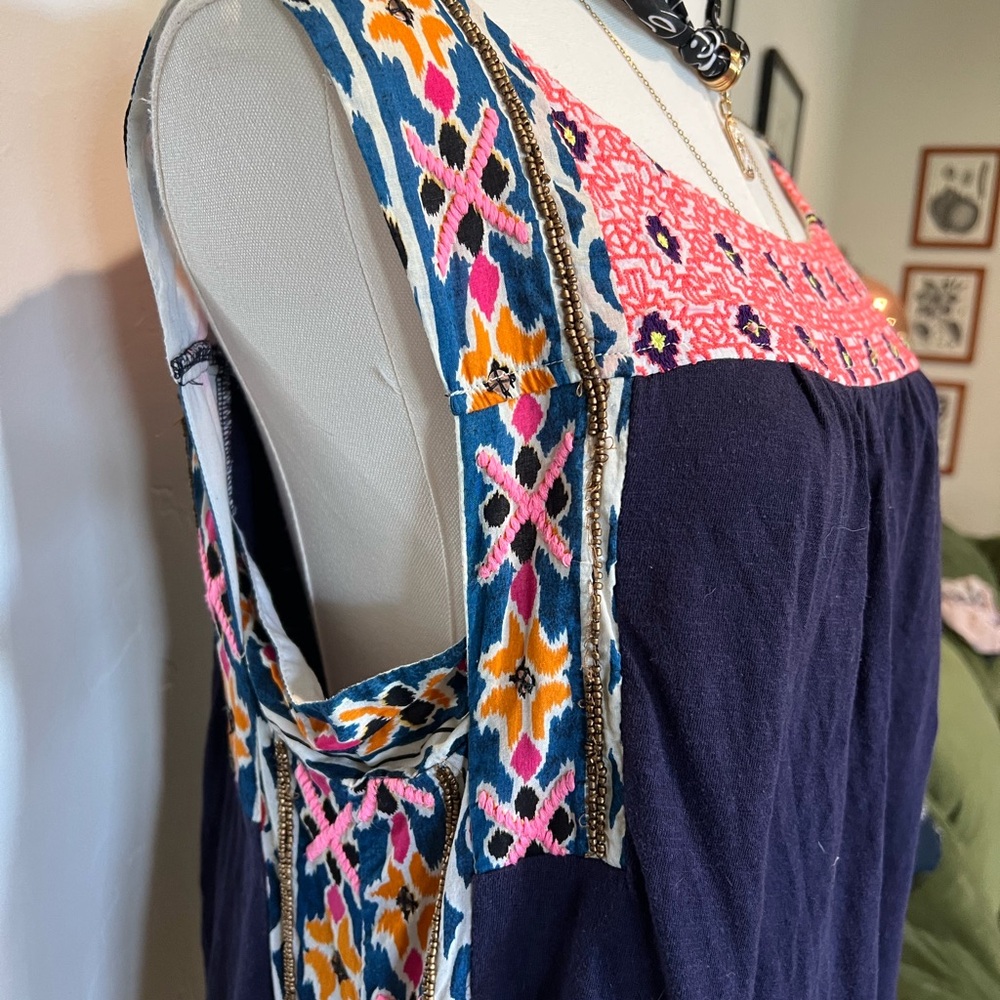 Anthropologie Akemi + Kin Sleeveless Tunic with Embroidery - Picture 5 of 6